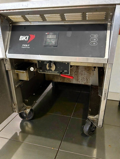 Top-Tier Condition – BKI FKM-F 75 lb Commercial Electric Pressure Chicken Fryer – 208V / 3 Phase – Fully Tested & Working!