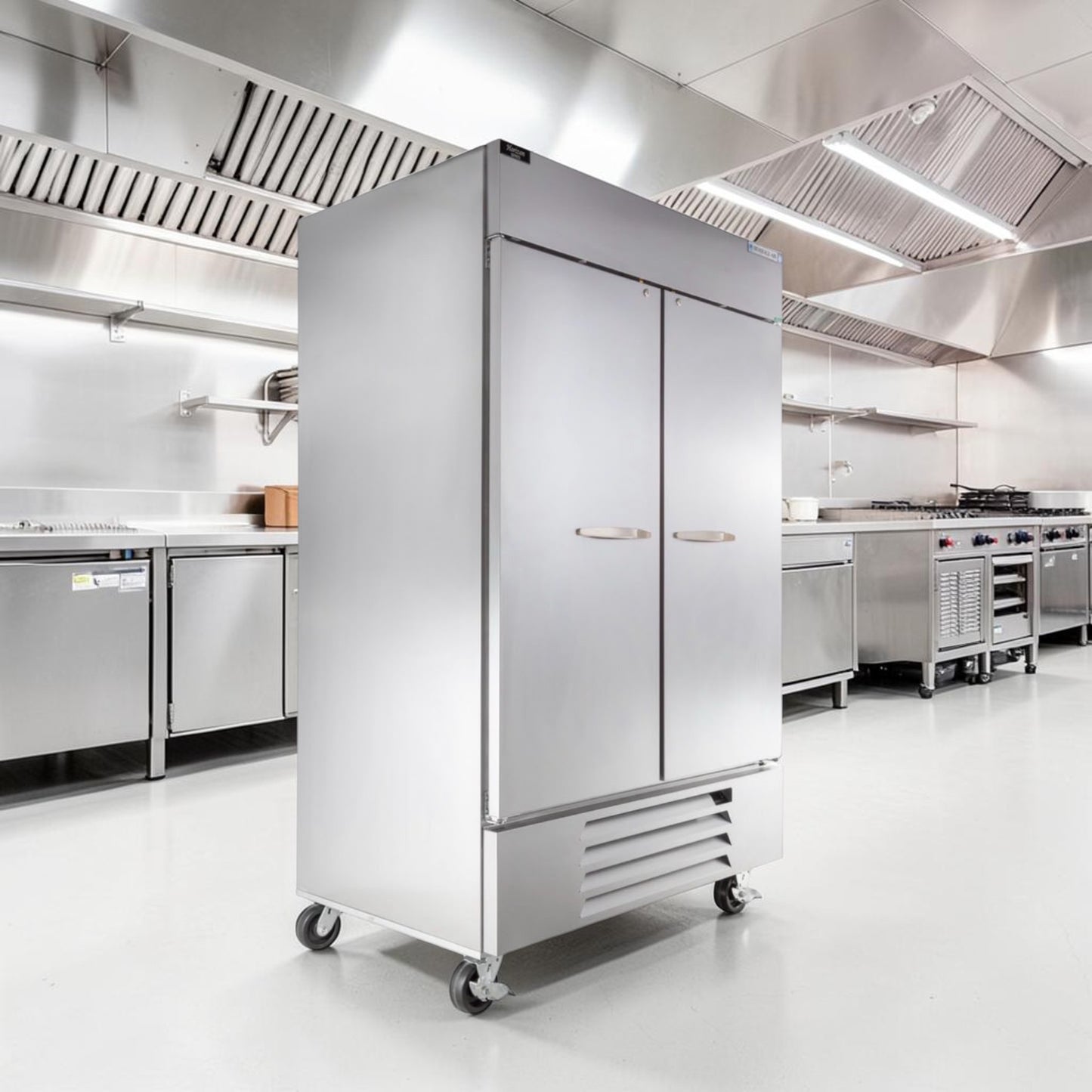 High-Quality Condition – Beverage-Air HBF49-1 Horizon Series – 52" Two-Section Solid-Door Reach-In Freezer – 46.2 Cu. Ft. – Bottom-Mounted Refrigeration – 115V – Fully Tested & Operational!