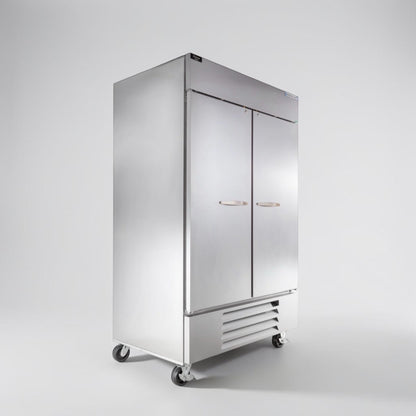 High-Quality Condition – Beverage-Air HBF49-1 Horizon Series – 52" Two-Section Solid-Door Reach-In Freezer – 46.2 Cu. Ft. – Bottom-Mounted Refrigeration – 115V – Fully Tested & Operational!