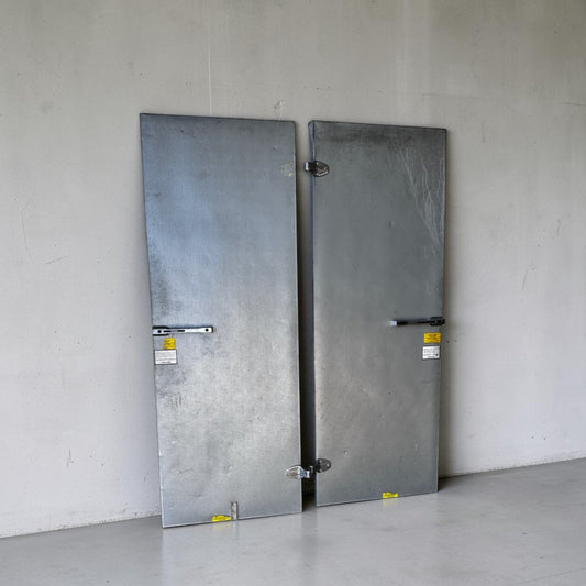 Dependable Condition – Quantity 2 – 30" × 78" Commercial Insulated Walk-In Cooler / Freezer Swing Doors – Heavy-Duty Hinges & Latches – Fully Functional!