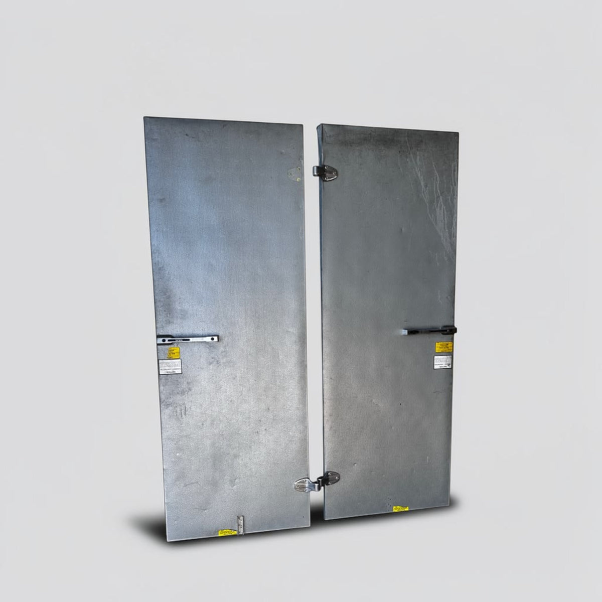 Dependable Condition – Quantity 2 – 30" × 78" Commercial Insulated Walk-In Cooler / Freezer Swing Doors – Heavy-Duty Hinges & Latches – Fully Functional!