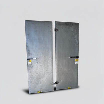 Dependable Condition – Quantity 2 – 30" × 78" Commercial Insulated Walk-In Cooler / Freezer Swing Doors – Heavy-Duty Hinges & Latches – Fully Functional!