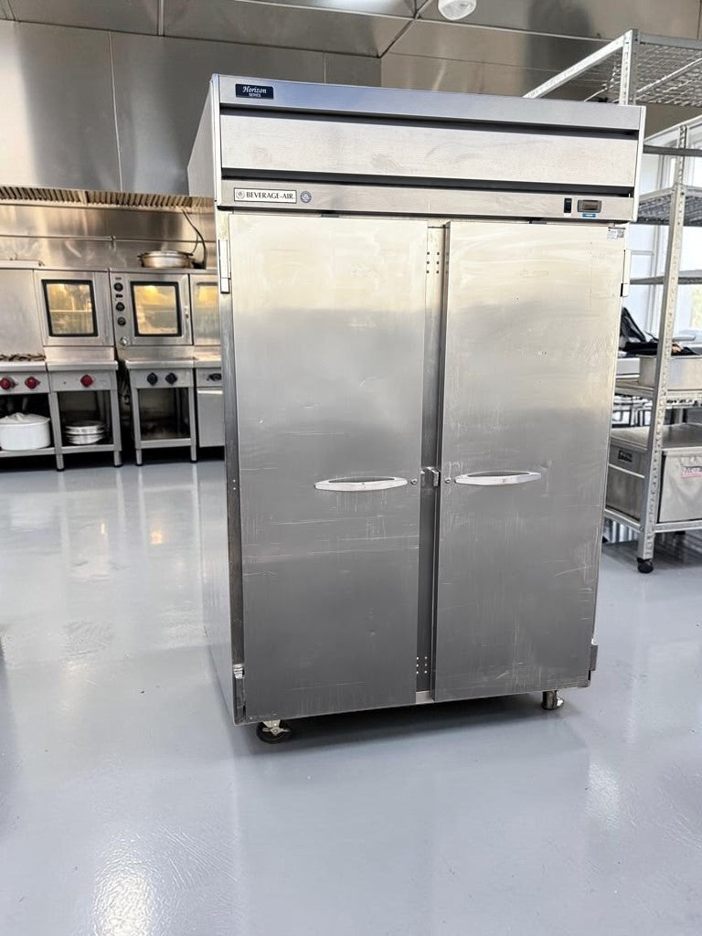 Superior Condition – Beverage-Air HFP2-1S Horizon Series – 52" Two-Door Reach-In Freezer – R404A – 115V – ENERGY STAR – Fully Tested & Operational!