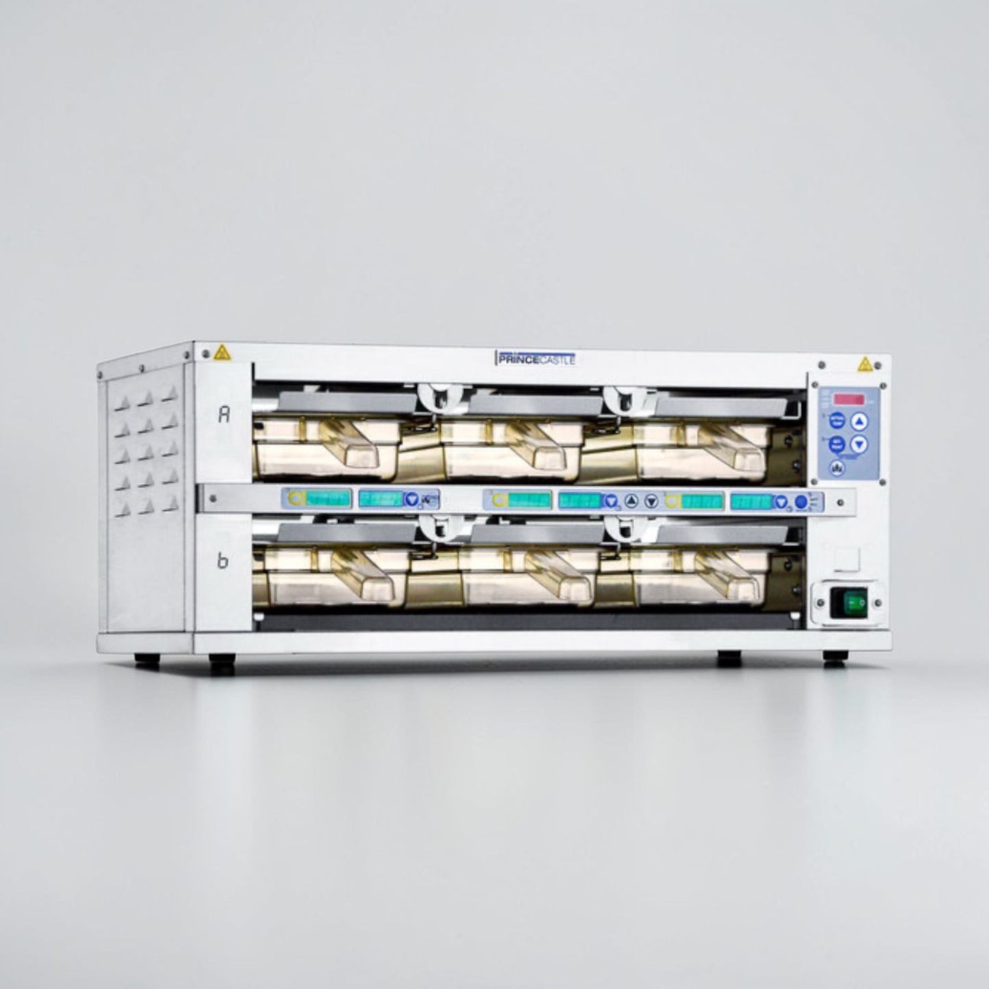 Exceptional Condition – Prince Castle EHBP23 Holding Bin System – Dual Lane Heated Food Holding Station – Stainless Steel – Fully Tested & Operational!