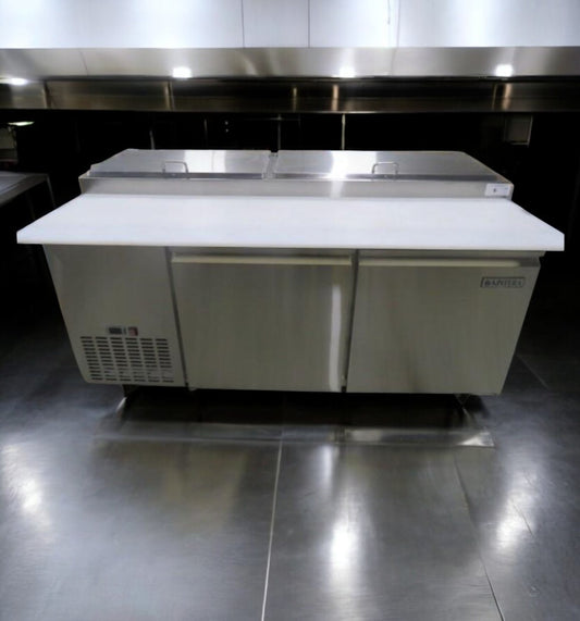 Top-Tier Condition – Randell 84120M Refrigerated Sandwich Prep Table – 120 in – Dual Lid Stainless Steel – 115V – Fully Tested & Operational!