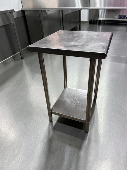 Immaculate Condition – All Stainless Steel 24” x 24” Commercial Work Table – Prep Table – Ready for Commercial Use!