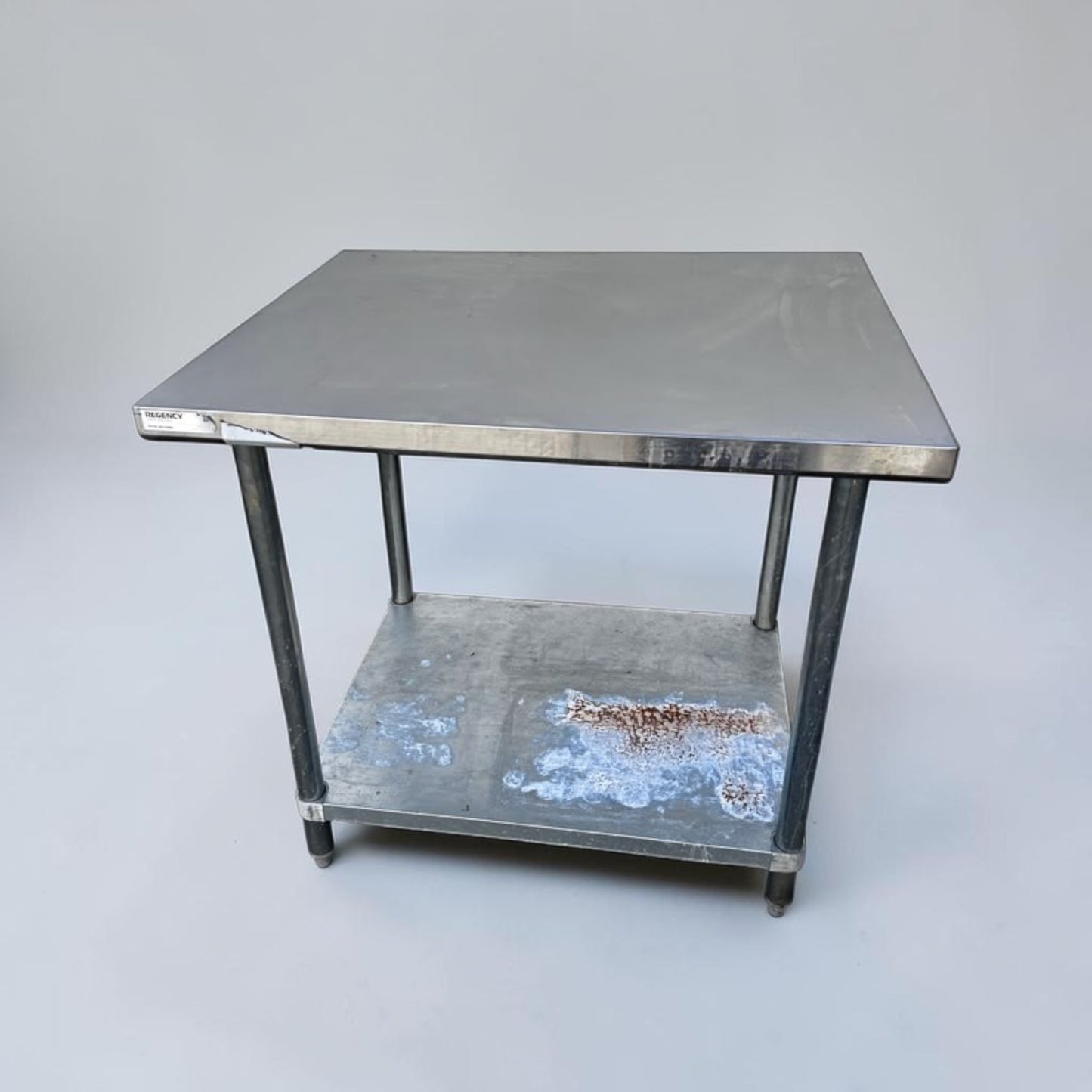 Remarkable Condition – Regency 600T3036G – 36" × 30" Commercial Stainless Steel Work Table – Galvanized Undershelf – Adjustable Feet – NSF Certified – Fully Inspected & Ready for Use!