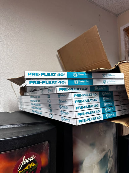 Brand New Condition – AAF Flanders PRE-PLEAT 40 LPD – Commercial MERV 8 Pleated Air Filter – Low Pressure Drop – UL 900 Classified – New Old Stock!