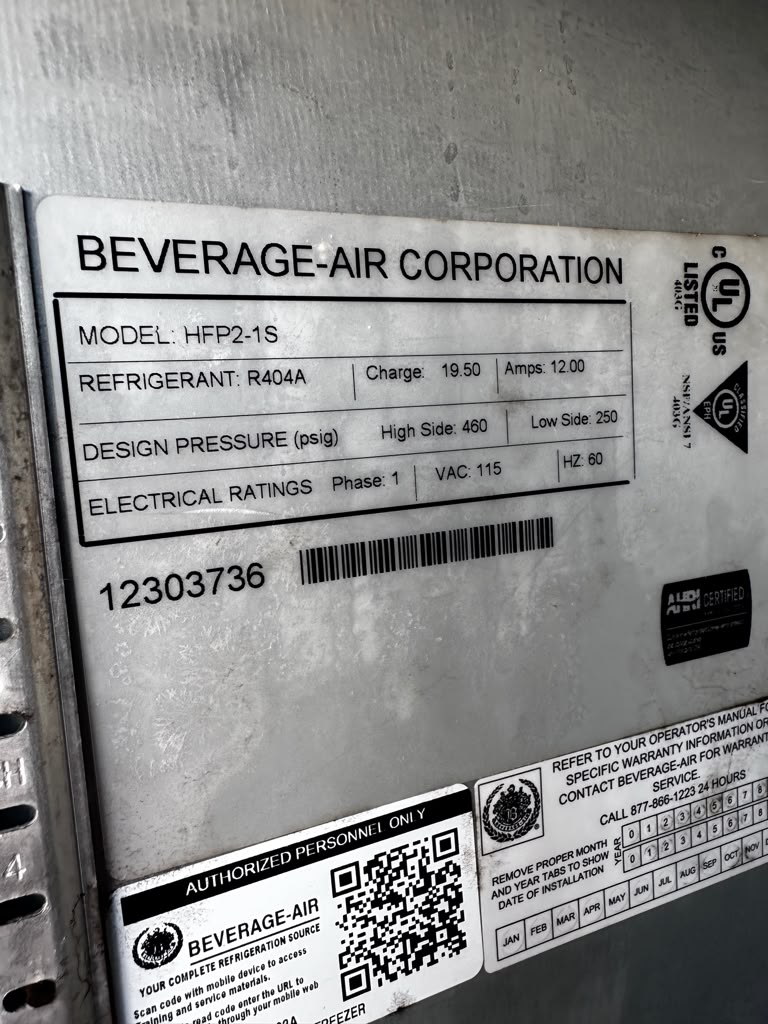 Superior Condition – Beverage-Air HFP2-1S Horizon Series – 52" Two-Door Reach-In Freezer – R404A – 115V – ENERGY STAR – Fully Tested & Operational!