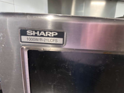 Excellent Condition – Sharp R-21LCFS – Commercial Microwave Oven – 1000W – Stainless Steel – UL Listed – Fully Tested & Operational!