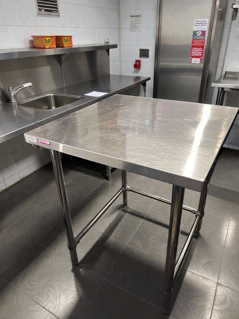 Top-Tier Condition – Commercial Stainless Steel Work Table – 48" x 30" – Heavy-Duty – Fully Tested & Operational! (SS-S-WT-0417)