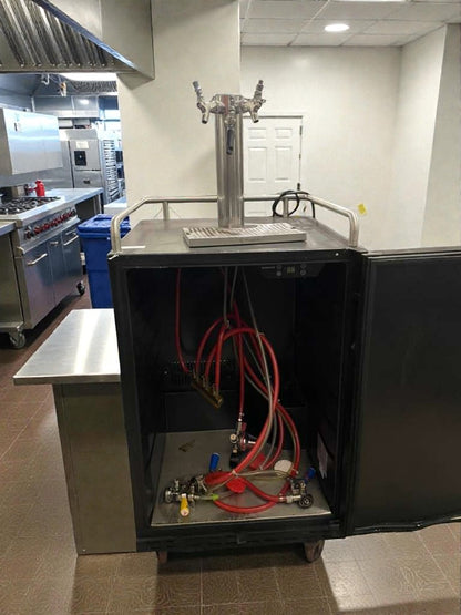 Premium Condition – 3.4 CF Stainless Steel Beer Kegerator / Draft Beer Dispenser – 32°F–50°F – Fully Tested & Working