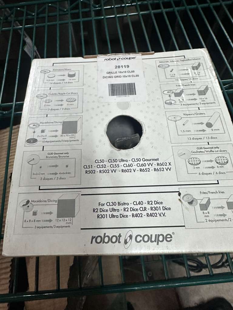Brand New Condition – Robot Coupe 28119 – 10×10 mm Dicing Grid – Commercial Food Processor Attachment!