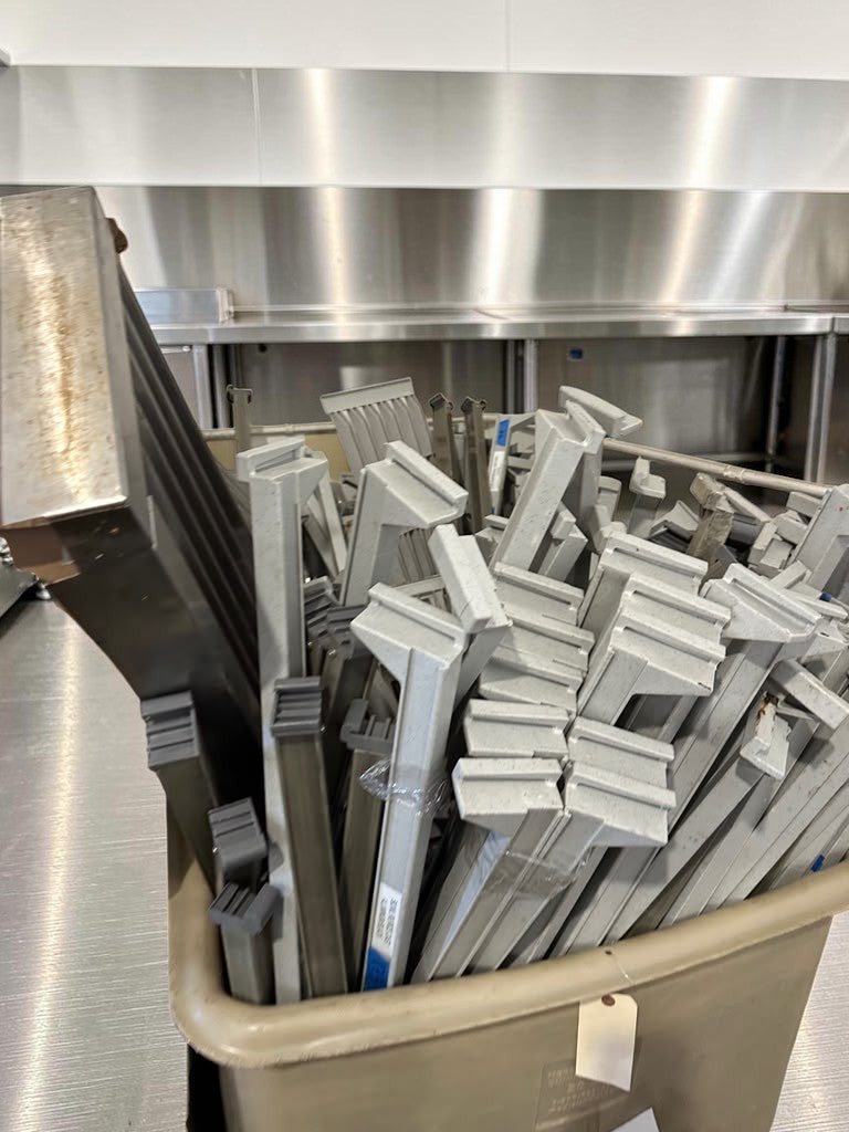 Exceptional Condition – Lot of Approx. 8 Cambro CPU214864V4480 Camshelving Premium – 48" x 21" x 64" Heavy-Duty 4-Tier Vented Shelving Units – NSF Certified – Ready for Commercial Use!