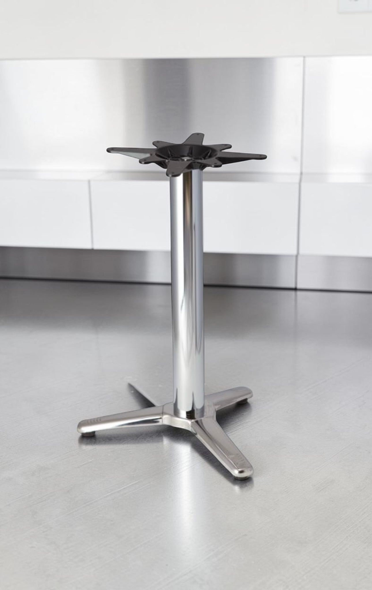 Brand New Condition – Aluminum Restaurant Table Base – Fits 24" Table Top – Commercial Pedestal Dining Table Base – New in Box!