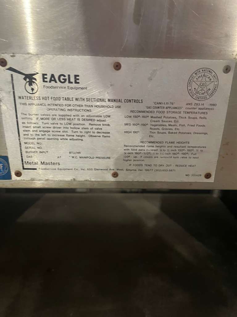 Exceptional Condition – Eagle Waterless Hot Food Table (2-Well) – Manual Controls – Fully Tested & Working!
