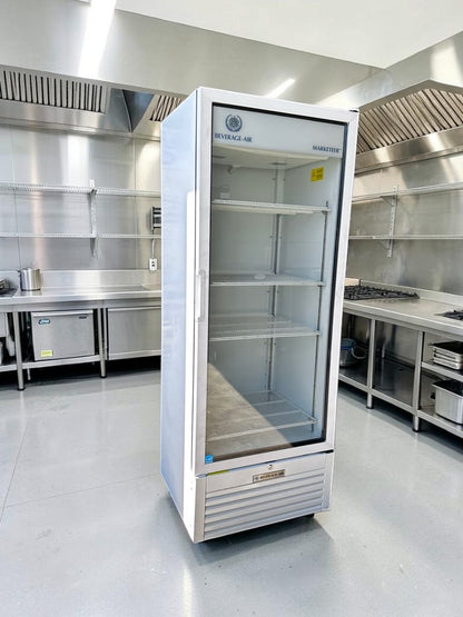 Premium Condition – Beverage-Air MT23-1W Marketeer Series – 29 1/2" One-Section Glass-Door Merchandiser – 19.2 Cu. Ft. – ENERGY STAR® – 115V – Fully Tested & Operational!
