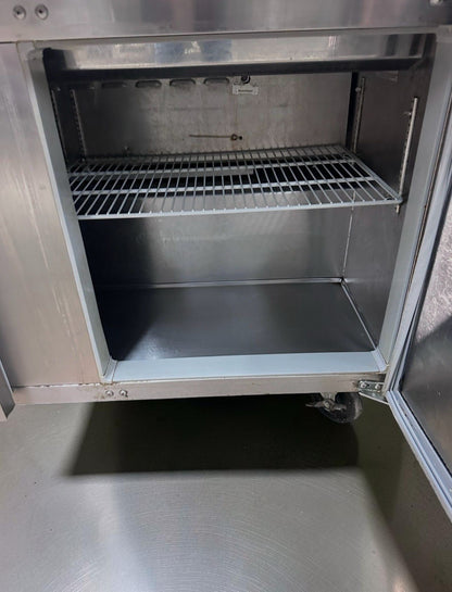 Superior Condition – Continental Refrigerator SW60N12 – Commercial Refrigerated Sandwich / Salad Prep Table – 60" – 2 Door – Fully Tested & Operational!