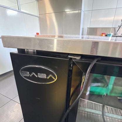 Superior Condition – SABA 60” Commercial Back Bar Cooler Refrigerator – Glass Doors – 15.8 Cu. Ft. – Stainless Steel – Fully Tested & Operational!
