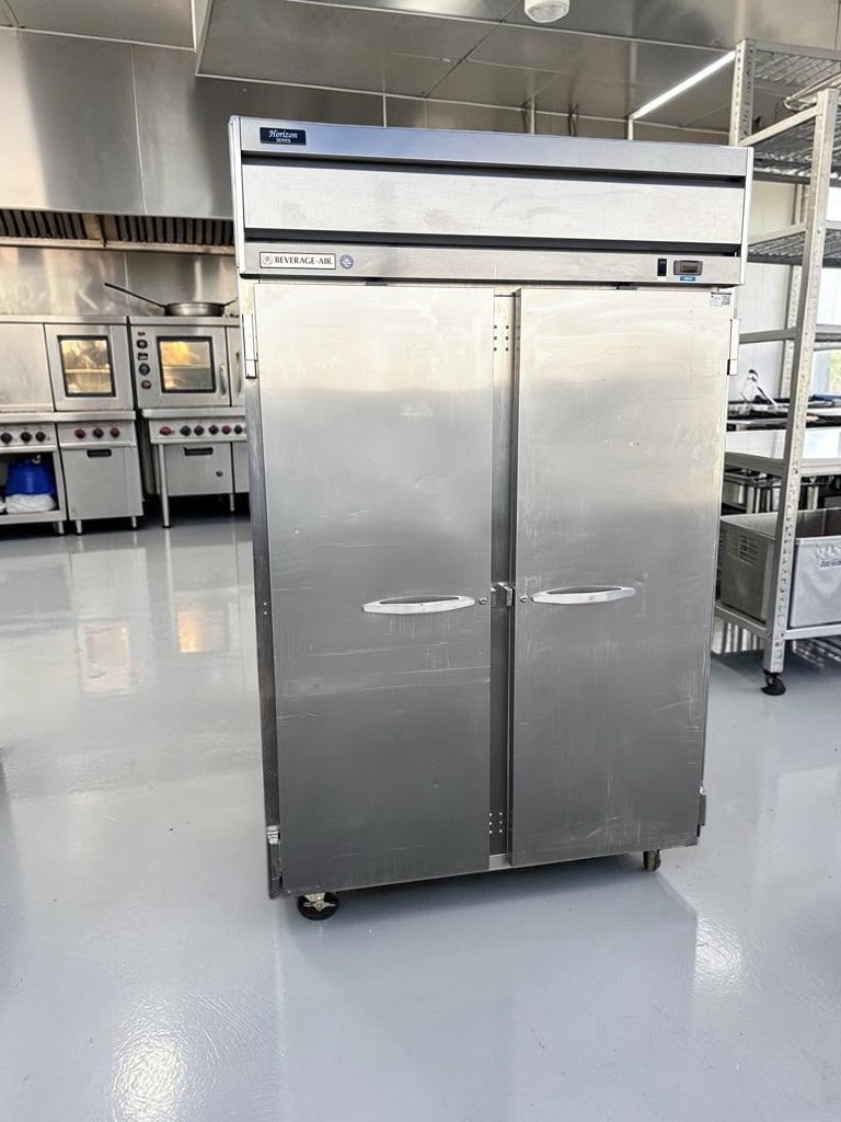 Superior Condition – Beverage-Air HFP2-1S Horizon Series – 52" Two-Door Reach-In Freezer – R404A – 115V – ENERGY STAR – Fully Tested & Operational!