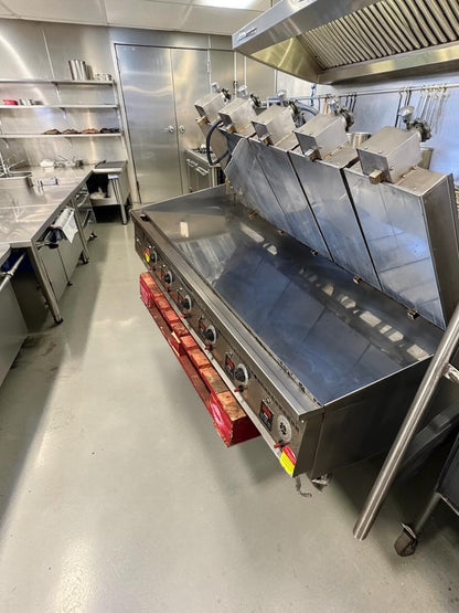 High-Grade Condition – Keating 72x30 MIRACLEAN – 72" Heavy-Duty Commercial Gas Griddle with Top-Side Cooker Attachments – 180,000 BTU – Fully Tested & Operational!
