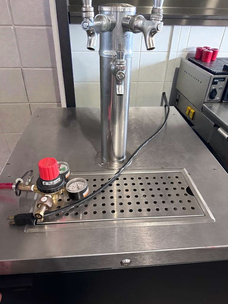 Outstanding Condition – Micro Matic Commercial Beer Kegerator – Dual Tap Draft System – Stainless Steel – Fully Tested & Operational!