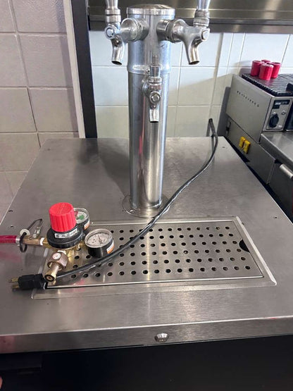 Outstanding Condition – Micro Matic Commercial Beer Kegerator – Dual Tap Draft System – Stainless Steel – Fully Tested & Operational!