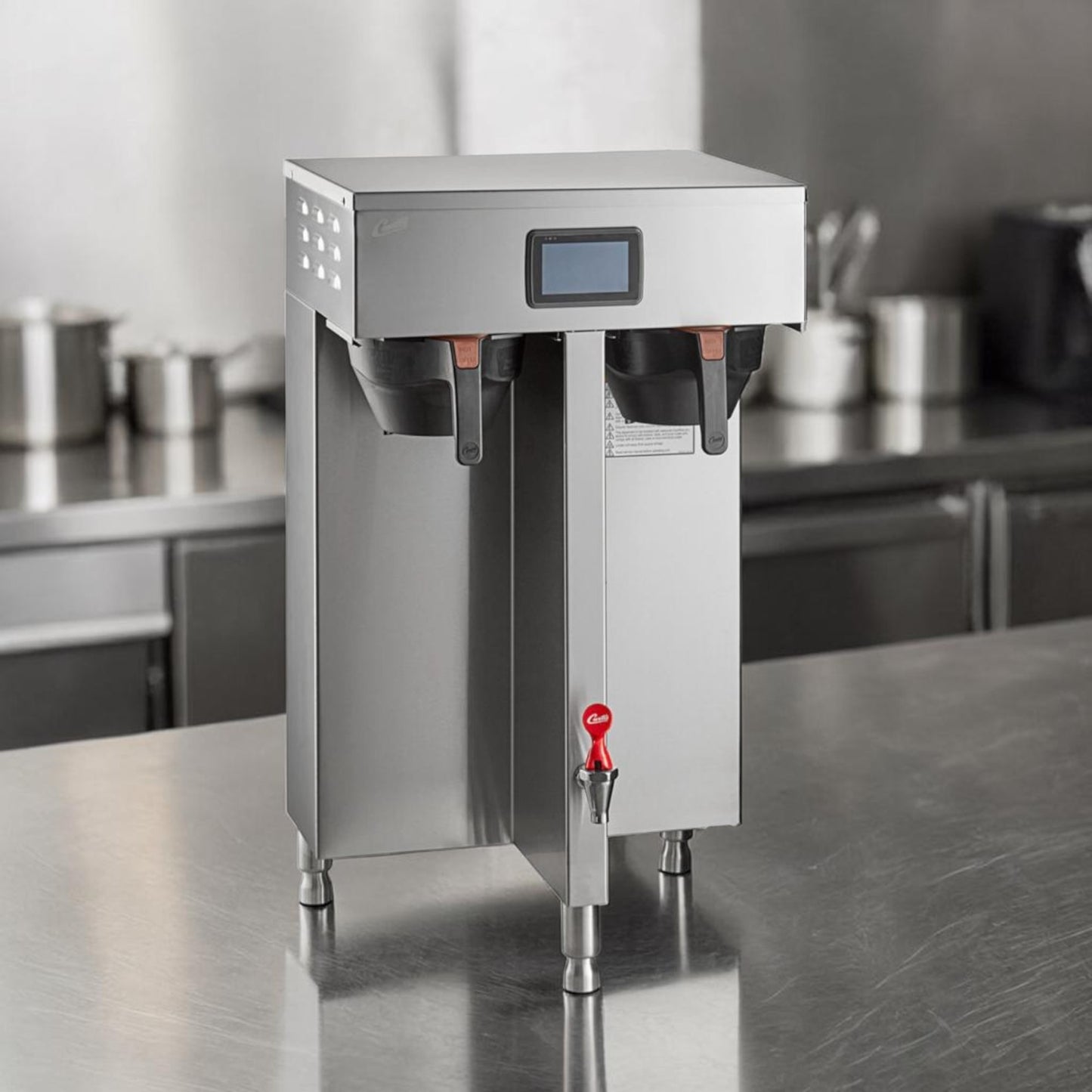 Outstanding Condition – Curtis G4TP2T10A3100 G4 ThermoPro Twin Coffee Brewer – Stainless Steel – 220V – Fully Tested & Operational!