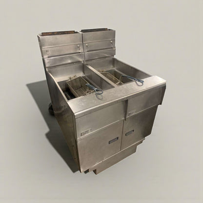 Exceptional Condition – Pitco SG14 Commercial Gas Fryer – Natural Gas – Fully Tested & Working!