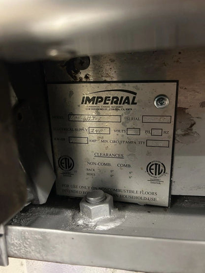 Remarkable Condition – Imperial IR-4-E Pro Series – 24" Commercial Electric Range – 4 Round Elements – Space-Saver Oven – 240V – Fully Tested & Operational!