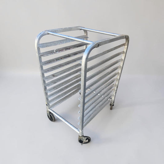 Dependable Condition – Channel Manufacturing Aluminum Bun / Sheet Pan Rack – Mobile Full-Height Bakery Rack – 20 Pan Capacity – NSF Certified – Fully Inspected & Ready for Use!
