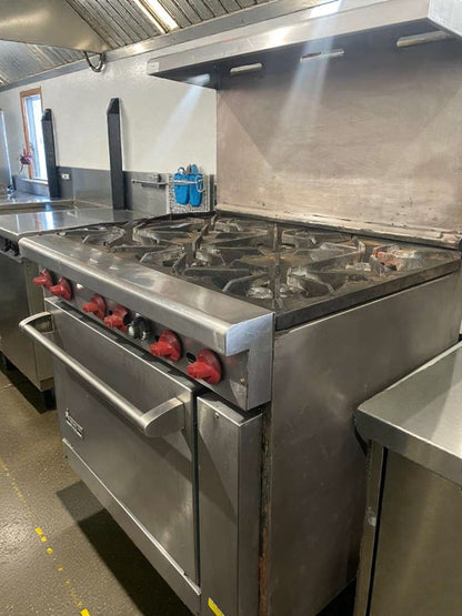 Premium Condition – American Range Commercial Gas Range (6 Burners w/ Oven) – Fully Tested & Working!