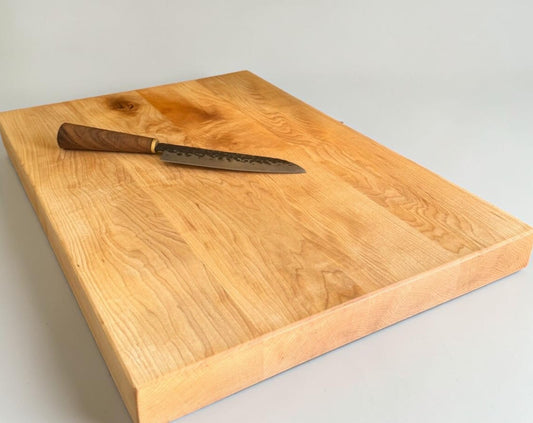Dependable Condition – Large Maple Butcher Block Cutting Board – Approx. 24" x 18" Chef’s Wood Prep Board with Non-Slip Feet – Ready for Restaurant Use!