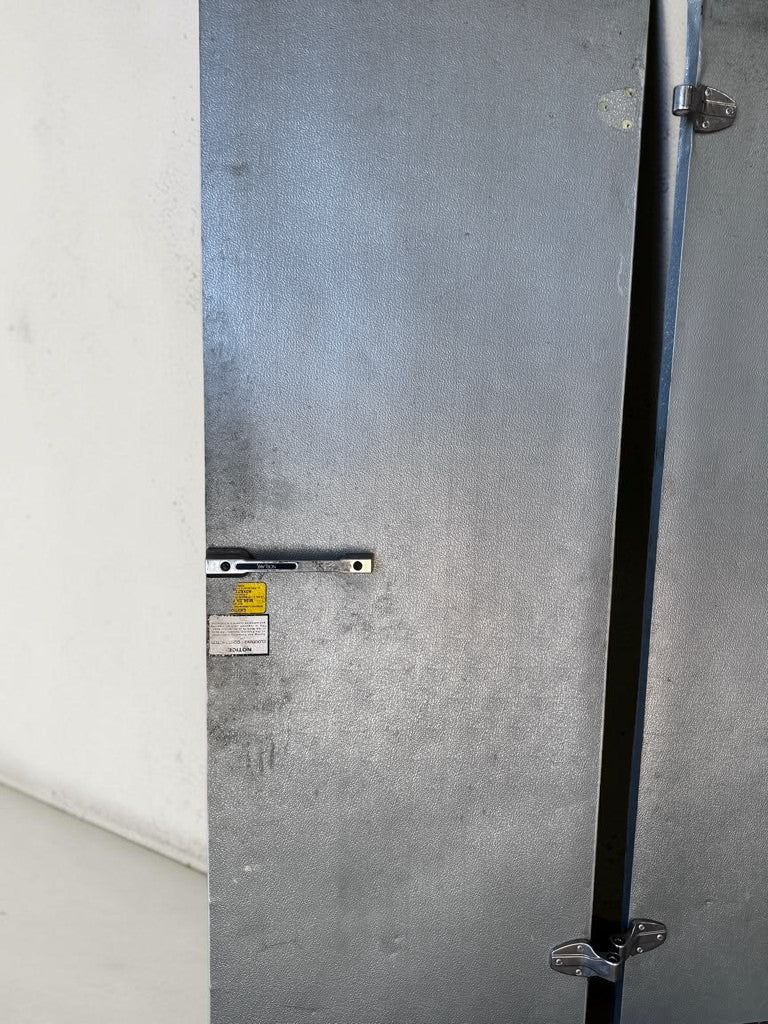 Dependable Condition – Quantity 2 – 30" × 78" Commercial Insulated Walk-In Cooler / Freezer Swing Doors – Heavy-Duty Hinges & Latches – Fully Functional!