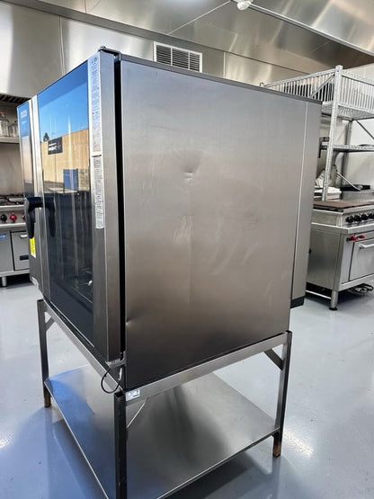 Immaculate Condition – Rational iCombi Pro 10-Full Size Electric – Commercial Intelligent Combi Oven – 10 Full-Size Sheet Pan Capacity – Mobile Oven Rack & Stainless Steel Stand – 208/240V – Fully Tested & Operational!