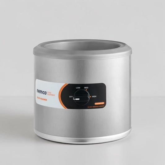 Brand New Condition – Nemco 6100A – 7 Qt. Countertop Food / Soup Warmer – Stainless Steel – 120V – 550W – NSF & ETL Listed – Ready for Commercial Use!