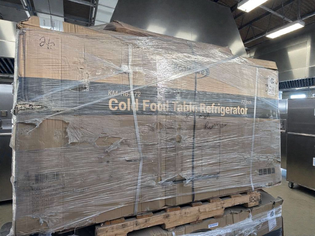 Brand New – Scratch & Dent  –  Koolmore 72" Commercial Refrigerated Prep Station Cold Table