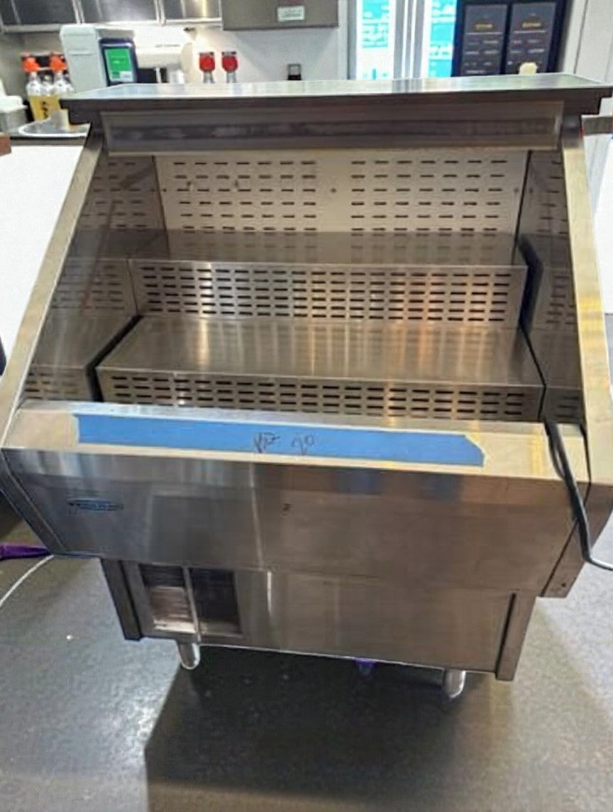 Excellent Condition – Federal Industries RSS3SC-2B – Commercial Refrigerated Display Case Merchandiser – 36" – Self-Service – UL Listed – Fully Tested & Operational!