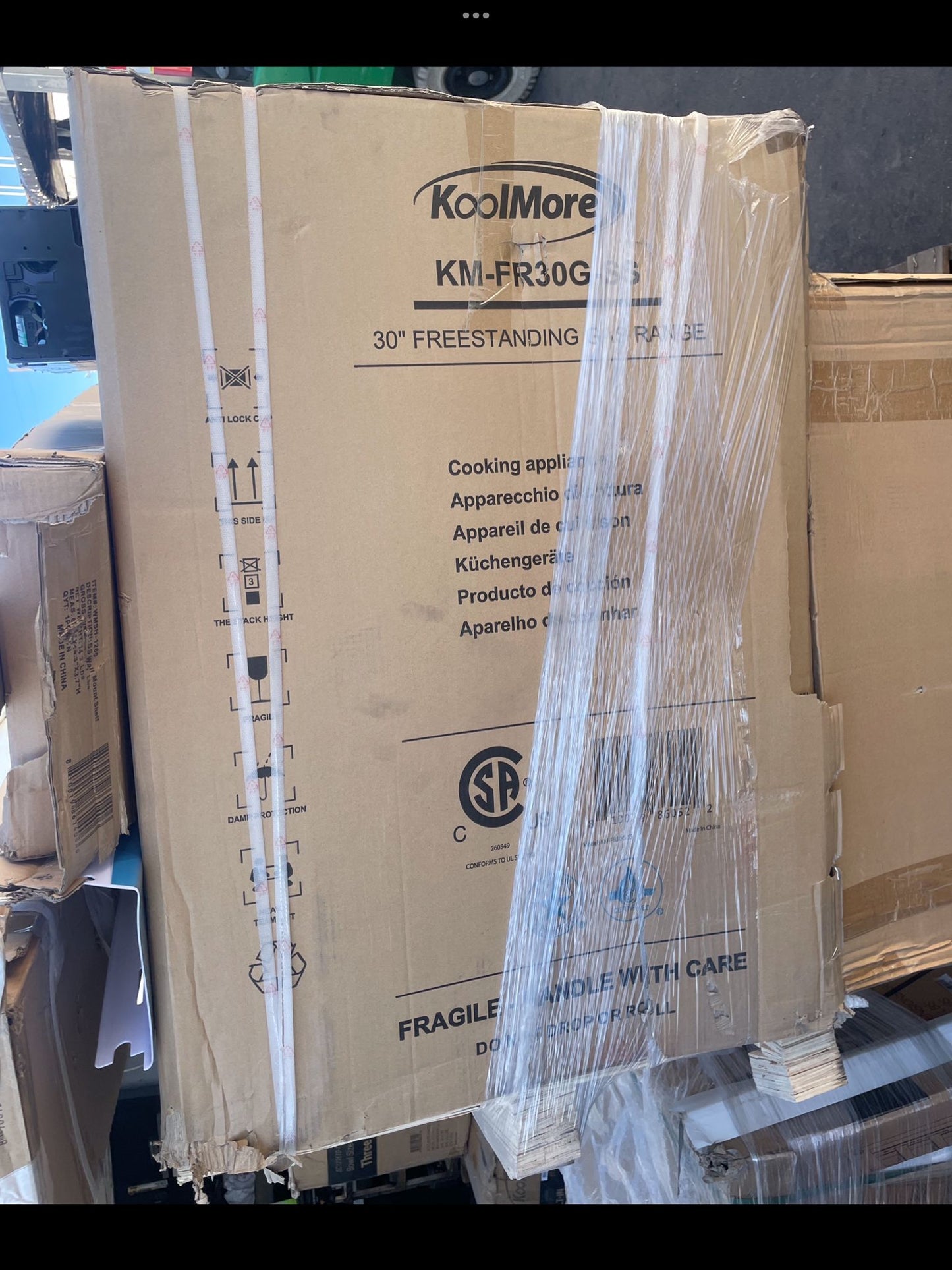 Brand New Premium Condition – KoolMore KM-FR30G-SS – 30 in. Stainless Steel Professional Gas Range – Freestanding – CSA Certified – Never Used in Original Box!