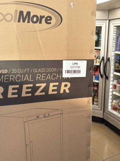 Brand New – Scratch & Dent – Koolmore Commercial Reach-In Freezer with Glass Door