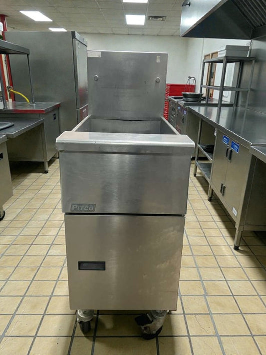 Outstanding Condition – Pitco Commercial Gas Floor Fryer - Natural Gas - Fully Tested & Working!