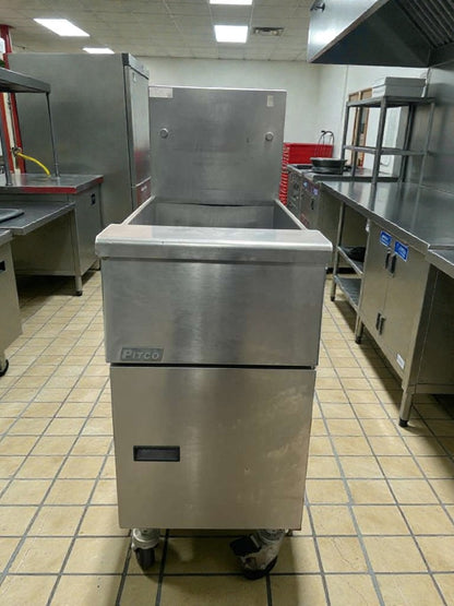 Outstanding Condition – Pitco Commercial Gas Floor Fryer  - Natural Gas - Fully Tested & Working!