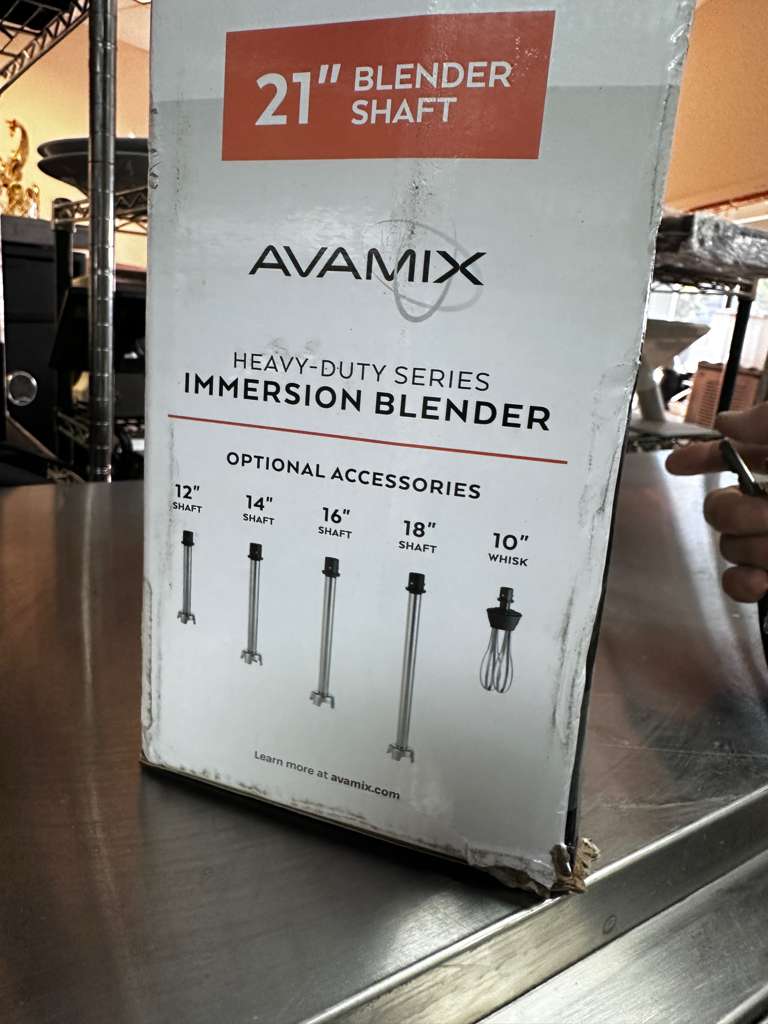 Immaculate Condition – AvaMix IBHD21 – 21" Heavy-Duty Variable Speed Immersion Blender – 1 1/4 HP – Brand New – Fully Tested & Operational!