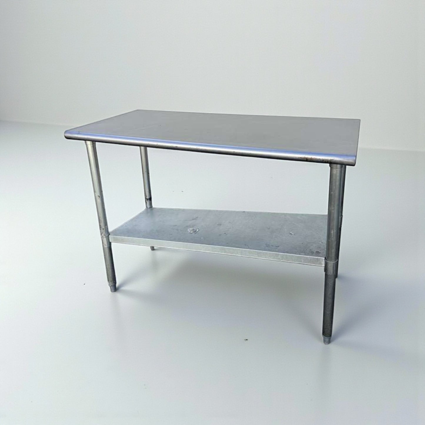 Refined Condition – Commercial Stainless Steel Work Table – 48" x 24" – With Undershelf – NSF – Fully Tested & Ready for Use!