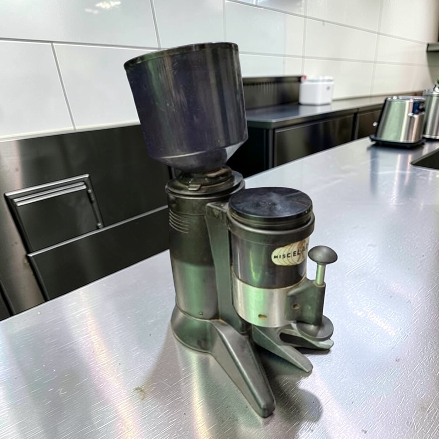 Exceptional Condition – OBEL Mito ATR M64 Commercial Coffee Grinder – 120V – Italian Burr Grinder – Fully Tested & Operational!