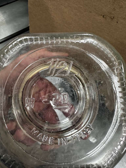 Pristine Condition – Bormioli Rocco Fido 1/2 Liter Glass Jar Set – Airtight Clamp Lid – Made in Italy – One Box – Ready for Use!