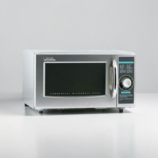 Top-Tier Condition – Sharp R-21LCFS Commercial Microwave Oven – 1000W – Stainless Steel – Dial Control – 120V – Fully Tested & Operational!