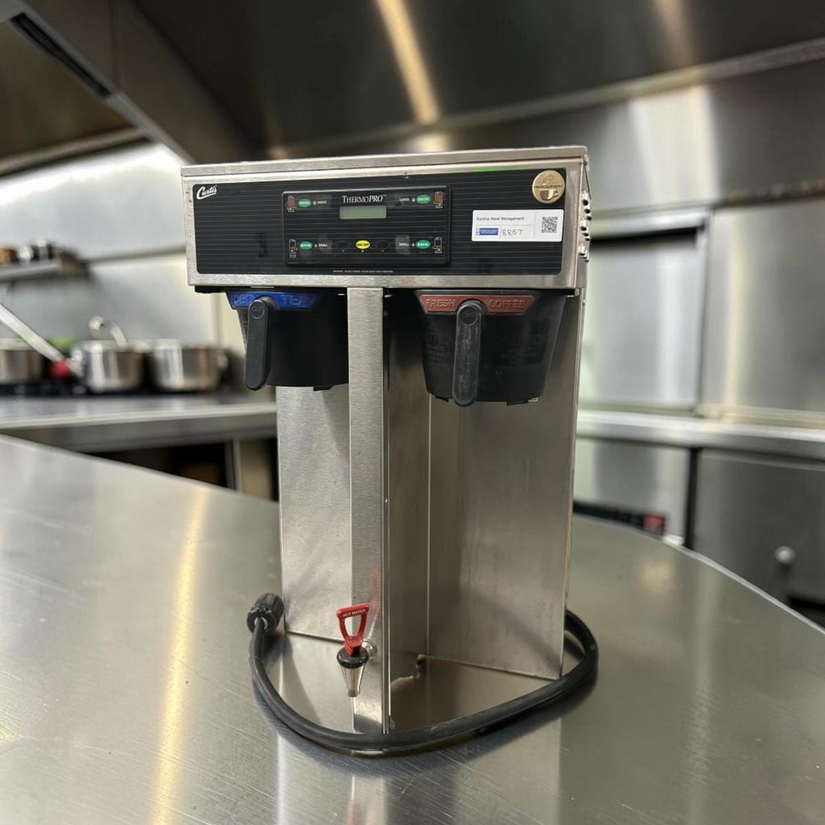 High-Quality Condition – Curtis TP2T10A3159 ThermoPro Twin – Dual 1.5-Gallon Commercial Coffee Brewer – Digital Controls – 220V – NSF & UL Listed – Fully Tested & Operational!