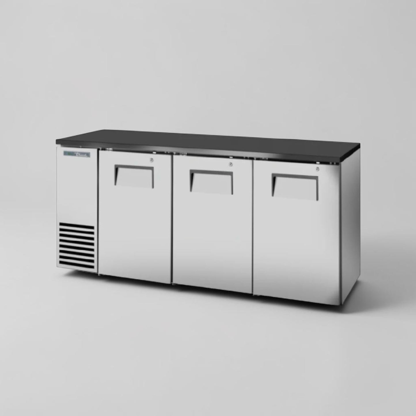 Elite Condition – True TBB-24GAL-72-S – 72″ Three-Door Stainless-Steel Back Bar Cooler – 115V – Fully Tested & Operational!