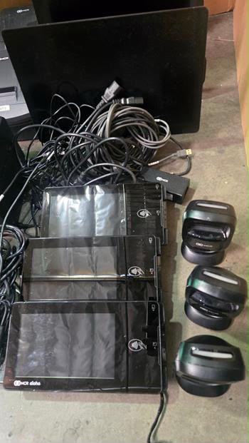 Top-Tier Condition – NCR 7700-K110-3179 – Commercial Point-of-Sale System Package – 3 Touchscreen Terminals, 3 Receipt Printers, 3 Card Readers & 3 Barcode Scanners – USB & LAN Connectivity – Fully Tested & Operational!